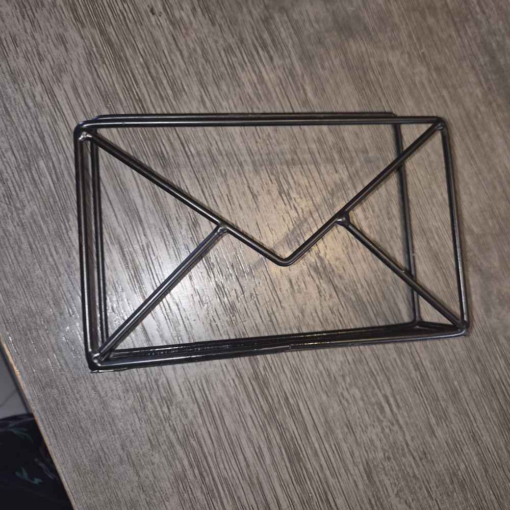 Black Wire Envelope Holder